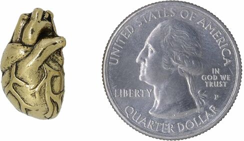 Jim Clift Design Human Heart Gold Lapel Pin in Kuwait