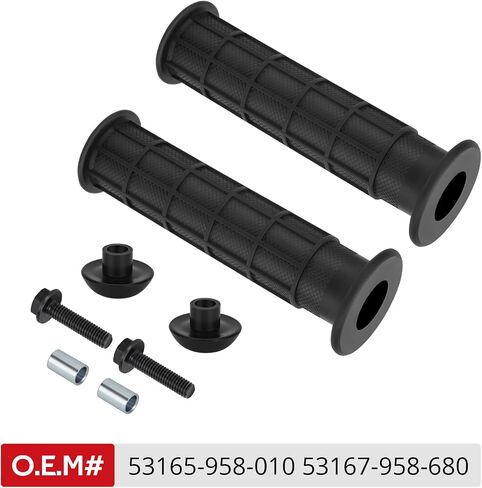 مقبض JAVIK وقبضة نهاية قضيب المقبض مع برغي لسيارة Honda Rancher 350 400/Rincon 650 680/FourTrax 125 250 300 350/Sportrax 250 300/ATC 125 200 350 O.E.M#53165-958-010 53167-958-680 in Saudi Arabia