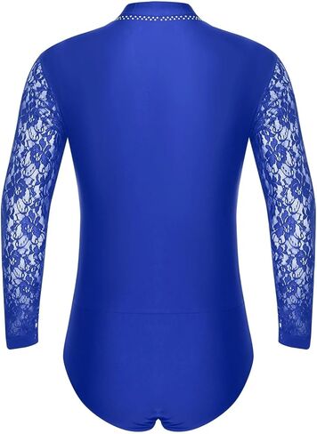 زي رجالي متلألئ بأحجار الراين اللاتينية لأداء الرقص في قاعة الرقص وأكمام طويلة وقميص تانجو لاتيني (عاجي، L) in Kuwait