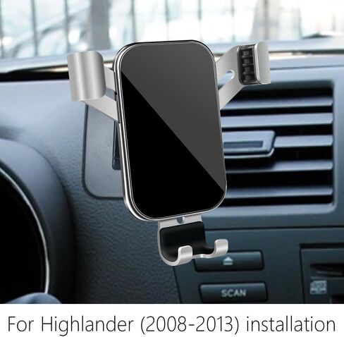 Car Phone Holder for Toyota Highlander 2020 2021 2022 2023 2024 Limited Platinum Auto Interior Accessories Cell Phones Mount Cellphone Mobile Cradle Navigation Bracket (12.3 inch) Screen Stand in Saudi Arabia