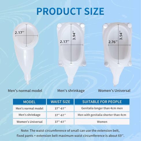 Men’s Wearable Urinal Collector Set, Includes Comfortable Support Pants, 1.2M Flexible Tube, 1000ml & 2000ml Collection Bags (Elderly Men) in Saudi Arabia