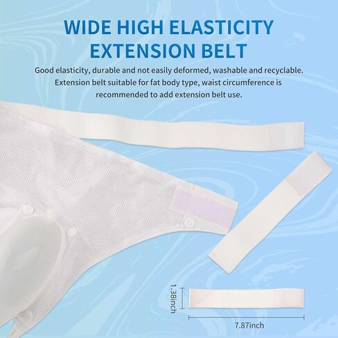 Men’s Wearable Urinal Collector Set, Includes Comfortable Support Pants, 1.2M Flexible Tube, 1000ml & 2000ml Collection Bags (Elderly Men) in Saudi Arabia