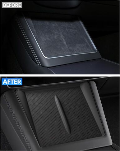 Model 3 Centre Control Wireless Charging Mat，Center Console Wireless Charger Pad Compatible with Tesla Model 3 2024 2025 in Kuwait