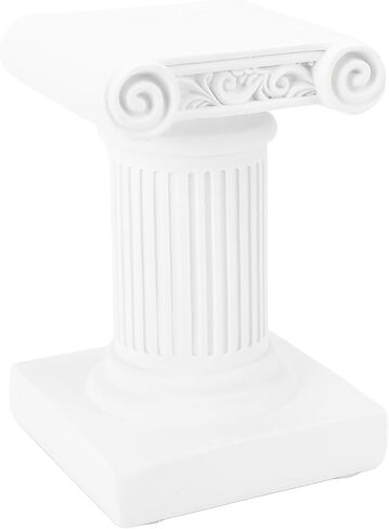 Tall Roman Column with Base, Stand Greek Column Magnesium Oxide Statue Sculpture Pedestal Holder, Mini Pillar Decor Classic Greek Statues (7126D-1101) in Saudi Arabia