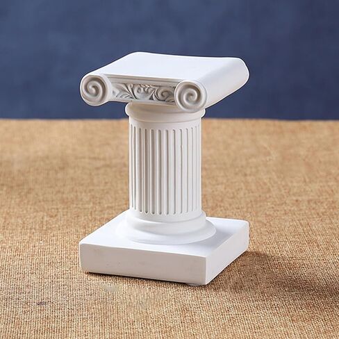 Tall Roman Column with Base, Stand Greek Column Magnesium Oxide Statue Sculpture Pedestal Holder, Mini Pillar Decor Classic Greek Statues (7126D-1101) in Saudi Arabia