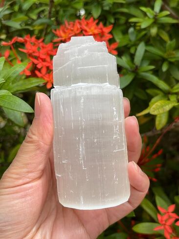 GAF TREASURES Selenite Iceberg Night Light, Selenite Crystal Nightlight Plugin, Selenite Skyscraper, Night Light Kids and Baby Nursery (1 Night Light) in Saudi Arabia