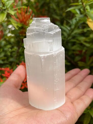 GAF TREASURES Selenite Iceberg Night Light, Selenite Crystal Nightlight Plugin, Selenite Skyscraper, Night Light Kids and Baby Nursery (1 Night Light) in Saudi Arabia
