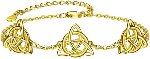 Palpitate Celtic Bracelets Celtic Knot Bracelet for Women Irish Gifts 925 Sterling Silver Irish Jewelry Gifts for Wife Lover Mother Her in Kuwait