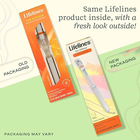 Lifelines Pen Diffuser Set, Strawberry Milkshake - 1mm Black Ballpoint Pen with Scented Essential Oil Blend & 2 Ink Refills – Aromatherapy Diffuser & Sensory Immersion Diffuse Aroma As You Write in Saudi Arabia