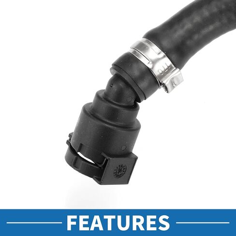 Radiator Hose No.17128602600 Engine Expansion Tank Overflow Pipe for BMW 530e 2018-2020 Rubber Black in Saudi Arabia