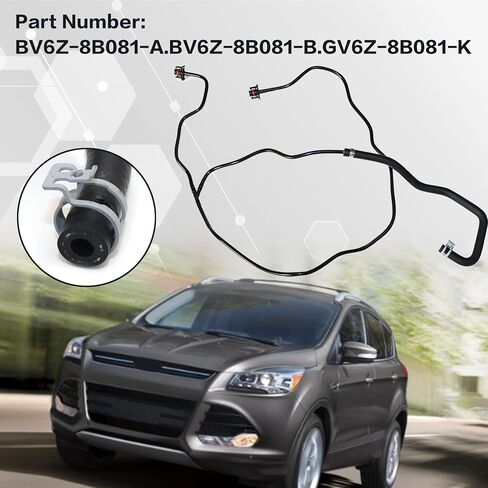 GXARTS Engine Coolant Overflow Hose, Fit for Ford Escape 1.6L 2013-2016, Transit Connect 1.6L 2014-2016, Replace BV6Z-8B081-A BV6Z-8B081-B GV6Z-8B081-K, Radiator Hose in Saudi Arabia