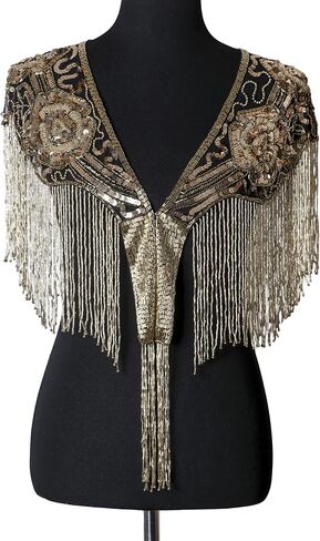 Western F.a.s.h.i.o.n Beaded Sequin Shawl Cape With Rose Design in Saudi Arabia