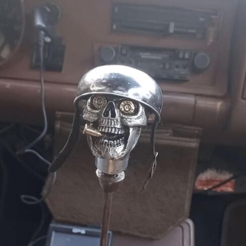 Car Skull Gear Shift Knob - Unique Soldier Grip, Cool Shift Knob for Most Manual & Automatic Car, Trucks & SUVs in Saudi Arabia