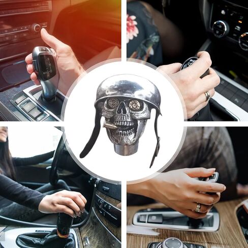 Car Skull Gear Shift Knob - Unique Soldier Grip, Cool Shift Knob for Most Manual & Automatic Car, Trucks & SUVs in Saudi Arabia