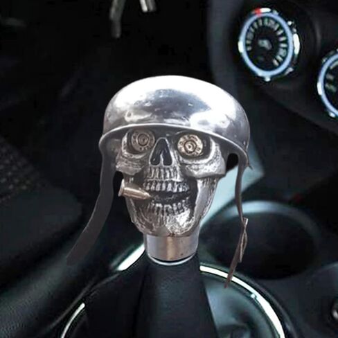 Car Skull Gear Shift Knob - Unique Soldier Grip, Cool Shift Knob for Most Manual & Automatic Car, Trucks & SUVs in Saudi Arabia