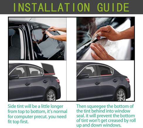 AUTOTEK Precut Windows Tint Film All Sides Cars Sun Blocking Protection Privacy Anti Shatter Glass 2 Ply Film Any Tint Shade kit for Buick Verano 2012-2017 in Saudi Arabia