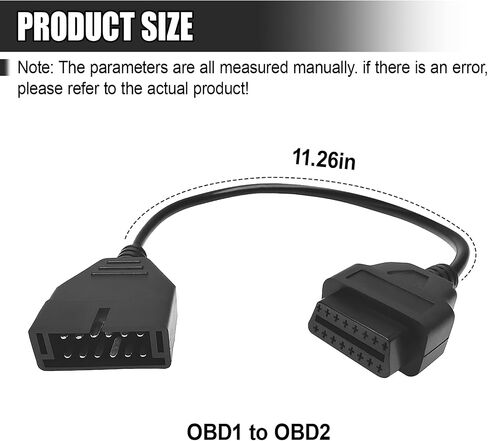محول obd1 إلى obd2 gm، أداة تمديد تشخيصية لقارئ رمز الكابل التلقائي، obd1 12 دبابيس إلى obd2 16 دبابيس كابل الماسح الضوئي لمقبس السيارة، استبدال موصل الماسح الضوئي التلقائي لمعظم الموديلات in Kuwait
