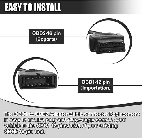 محول obd1 إلى obd2 gm، أداة تمديد تشخيصية لقارئ رمز الكابل التلقائي، obd1 12 دبابيس إلى obd2 16 دبابيس كابل الماسح الضوئي لمقبس السيارة، استبدال موصل الماسح الضوئي التلقائي لمعظم الموديلات in Kuwait