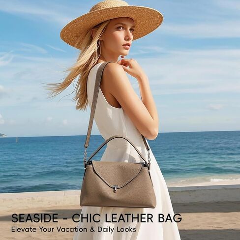 Leather Crossbody Bag for Women, Multiple Compartments for Everyday & Travel in Kuwait