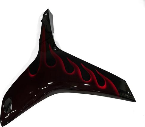 ZXMOTO مجموعة انسيابية للدراجات النارية لـ 2007 2008 Honda CBR 600RR حقن ABS البلاستيك هيكل السيارة (الأحمر والأسود) in Saudi Arabia