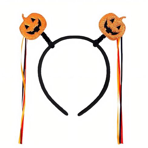 عصابة رأس للهالوين، عصابة رأس على شكل يقطين شبح شرابة، غطاء رأس لحفلات الهالوين مناسب للفتيات والنساء in Kuwait