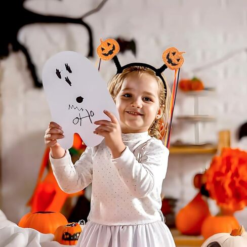 عصابة رأس للهالوين، عصابة رأس على شكل يقطين شبح شرابة، غطاء رأس لحفلات الهالوين مناسب للفتيات والنساء in Kuwait