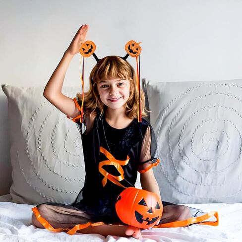 عصابة رأس للهالوين، عصابة رأس على شكل يقطين شبح شرابة، غطاء رأس لحفلات الهالوين مناسب للفتيات والنساء in Kuwait