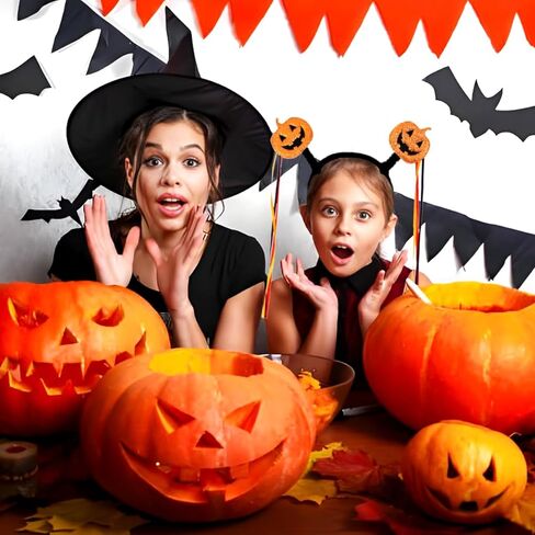 عصابة رأس للهالوين، عصابة رأس على شكل يقطين شبح شرابة، غطاء رأس لحفلات الهالوين مناسب للفتيات والنساء in Kuwait