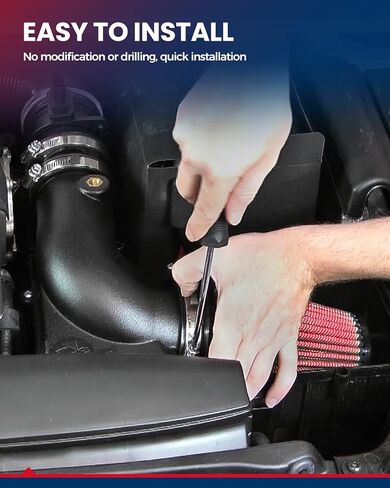 KAX Cold Air Intake Kit Compatible With Ford F150 1997-2003 5.4L 4.6L, Expedition 1997-2003 4.6L, F250 1997-1999 5.4L, Red in Saudi Arabia