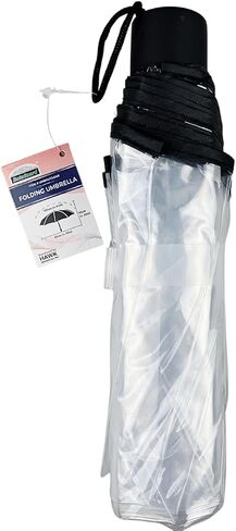 مظلة شفافة قابلة للطي من RAIN GUARD | حجم سفر صغير، يفتح يدويًا بإطار قوي | مظلة 41 بوصة، 9.5 بوصة مطوية | مظلة مطر شفافة للبالغين والمراهقين in Saudi Arabia