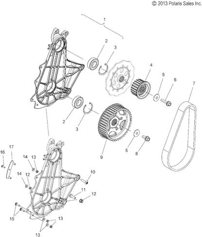 Polaris Snowmobile Quick Drive Belt Kit, for Specific 800 PRO RMK 163, 800 PRO RMK 155, and 600 PRO RMK 155 Models, Genuine OEM, 2206328 in Saudi Arabia
