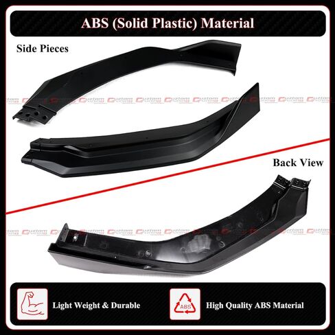 AMPP GT-V Style Matte Black Winglet Front Bumper Lip Splitter Compatible for 2024-2026 Ford Mustang S650 in Saudi Arabia