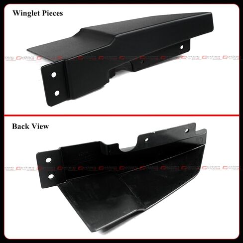 AMPP GT-V Style Matte Black Winglet Front Bumper Lip Splitter Compatible for 2024-2026 Ford Mustang S650 in Saudi Arabia