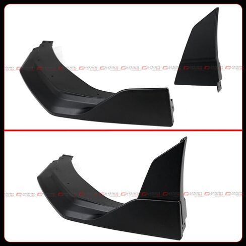AMPP GT-V Style Matte Black Winglet Front Bumper Lip Splitter Compatible for 2024-2026 Ford Mustang S650 in Saudi Arabia