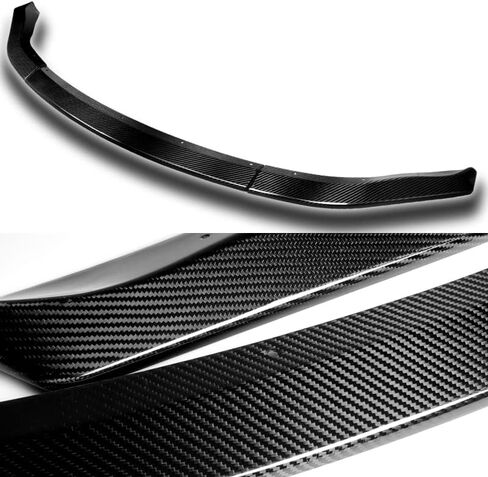 HYPERSPEED Real Carbon Fiber Front Bumper Spoiler Lip 3PCS CT-Style Fit for 2003 2004 2005 Nissan 350Z Z33, Car Mods Replacement Parts Assembly, Auto Exterior Accessories, Air Chin Body Kit Splitter in Saudi Arabia