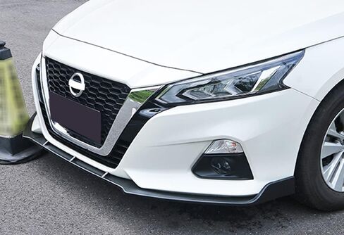 Q1-TECH, 9-Piece Front Bumper Lip & Side Skirt Extensions Diffuser Compatible with 2019 2020 2021 2022 Nissan Altima Sedan/4DR Only, Front Lip Spoiler Air Chin Body Splitter ABS (Painted Black) in Saudi Arabia