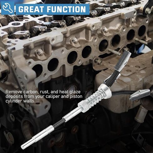 ATPEAM 2-Piece Engine Cylinder Hone Adjustable Deglazer Adjustable 1-1/4" to 3-1/2" and 3/4" to 2-1/2" Diameter with Extra 6-Piece 220 Grit Stones in Kuwait