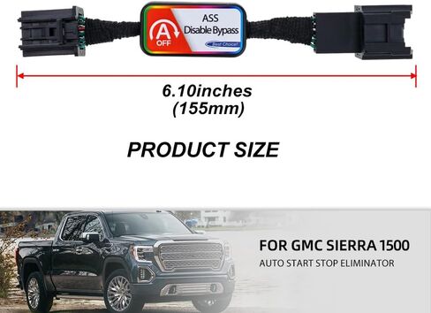 NJSBYL Auto Start Stop Eliminator for 2019 2020 2021 GMC Sierra 1500 Autostop Eliminator A-Off Delete Engine Stop Start System ESS Disable Device Bypass Wiring Harness in Saudi Arabia