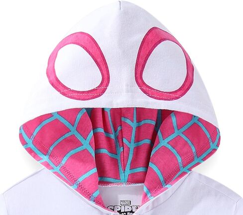غطاء بقلنسوة للفتيات من Marvel Spider-Gwen Ghost Spider Girls Cosplay للأطفال الصغار والكبار in Saudi Arabia