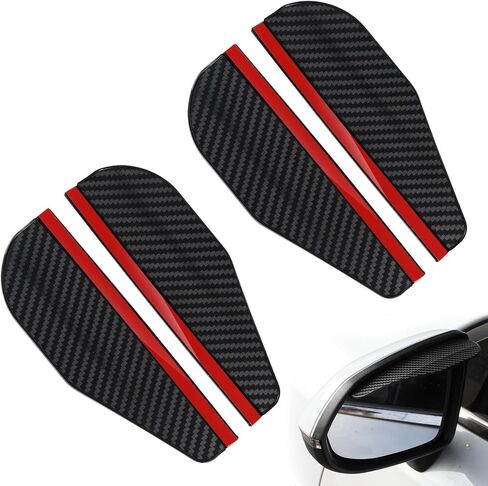 4 PCS Car Rear View Mirror Rain Visor Guard, Mirror Rain Visor Eyebrow Side Mirrors Rains Guards Waterproof Mirrors Rains Eyebrow Cover for Most Car, Truck in Saudi Arabia