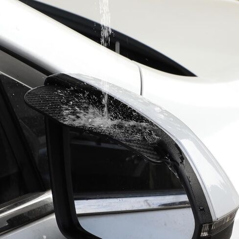4 PCS Car Rear View Mirror Rain Visor Guard, Mirror Rain Visor Eyebrow Side Mirrors Rains Guards Waterproof Mirrors Rains Eyebrow Cover for Most Car, Truck in Saudi Arabia