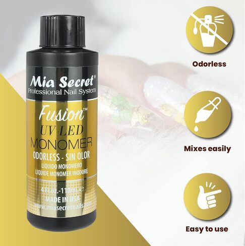 Mia Secret ODORLESS FUSION UV LED MONOMER 2oz / 4oz (FUSION ODORLESS 4oz) in Saudi Arabia