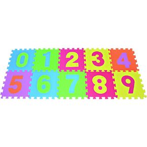 POCO DIVO Numbers Puzzles Play Mat, 10-Tile Colorful EVA Foam, Kids Safety Education Playmat, 10SQ FT Interlocking Soft Floor