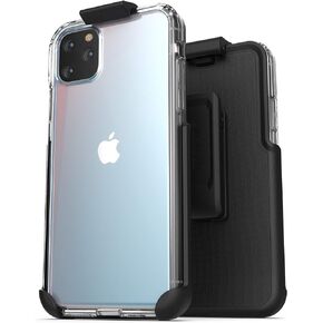 iPhone 11 Pro Belt Clip Case (Ultra Slim) Protective Clear Back Cover with Holster