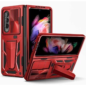 Military Armor Series Case with Belt Clip Holster. Designed for Samsung Galaxy Z Fold 4 Case (2022) - Green (Patent Pending)