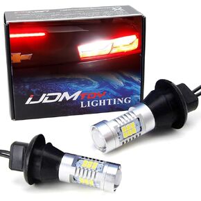iJDMTOY (2 مصابيح احتياطية LED عالية الطاقة CAN-Bus Xenon White 21-SMD مصممة خصيصًا متوافقة مع شيفروليه كامارو 2016-up (لا تبقى مضاءة عند إيقاف تشغيل السيارة)