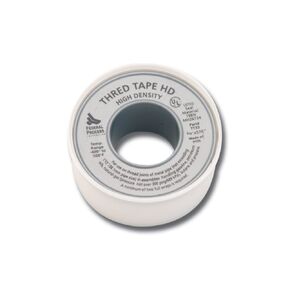 لفة شريط لاصق عالي الكثافة من مادة PTFE باللون الأبيض من Gasoila، درجة حرارة أداء -400 إلى 500 درجة فهرنهايت، سمك 3.9 مل، طول 260 بوصة، عرض 1/4 بوصة