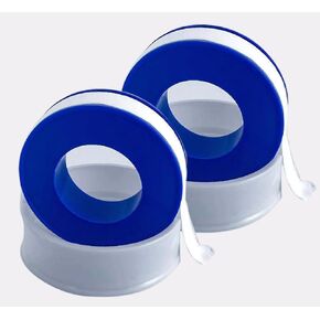PTFE Tape for Shower Head, Waterproof Plumbers Tape, Water Pipe Sealing Tape Roll, Plumbing Tape for Leaks, Water Hose Faucet Sealant Tape, 1/2 x 520 Inches, 2 Rolls in Saudi Arabia