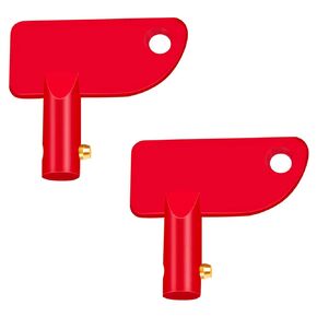 Battery Disconnect Key Ø14mm 4 Pcs, Battery Disconnect Switch Key Abs Plastic, RV Battery Disconnect Key for Car Rv ATV Truck Boat Marine by XIOGZAXI