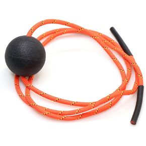 Tiger Tail Tiger Ball 2.6 Foam Roller Ball + 47" Corded Rope – Deep Tissue Massage Ball: Feet, Legs, Neck, Back – Trigger Point Massage Therapy – Relieve Muscle Soreness – Muscle Recovery